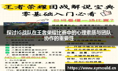 探讨IG战队在王者荣耀比赛中的心理素质与团队协作的重要性