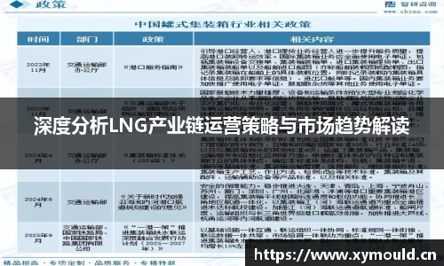 深度分析LNG产业链运营策略与市场趋势解读